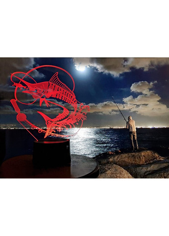 Ночник-светильник 3D "Рыбалка" 22х19 см 3DTOYSLAMP (266419606)