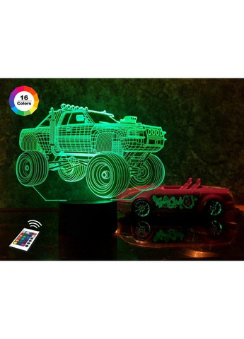 Нічник-світильник 3D "Автомобіль 4" 19х23 см 3DTOYSLAMP (266420277)