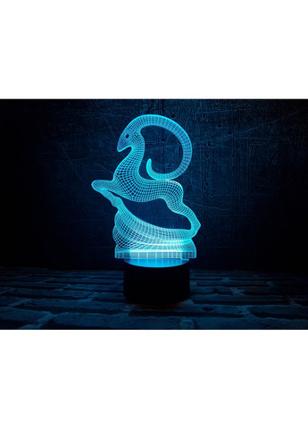 Нічник-світильник 3D "Золота антилопа" 23х14 см 3DTOYSLAMP (266419719)