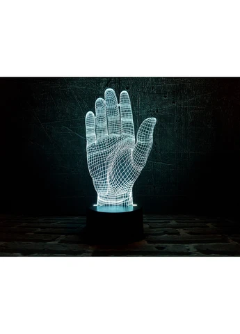 Нічник-світильник 3D "Дай п'ять" 23х11 см 3DTOYSLAMP (266419931)