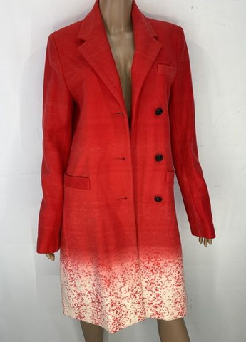 Красное демисезонное Пальто однобортное Aggugini