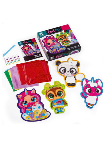 Набор для творчества "Foil Art. Волшебные животные" VT4433-10 (укр) Vladi toys (266422363)