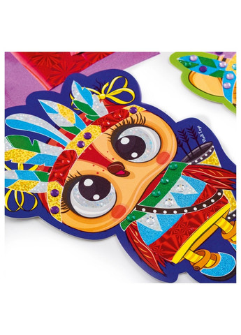 Набір для творчості "Foil Art. Шалені індіанці" VT4433-09 (укр) Vladi toys (266422365)