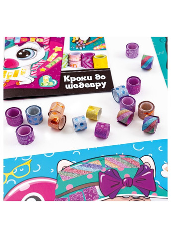 Набір для творчості "Strips Art. Щасливі мордочки" VT4433-13 (укр) Vladi toys (266422378)