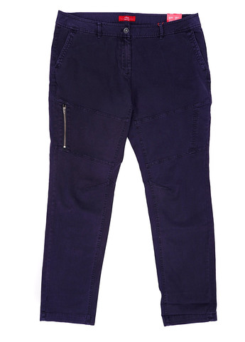 Синие кэжуал демисезонные брюки S.Oliver