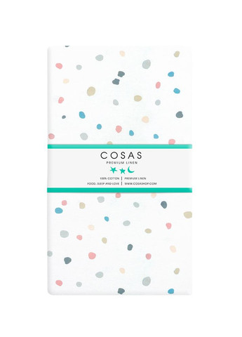 Дитяче простирадло 110х160 COLORFUL BLOTS (4822052190012) Cosas (266620921)
