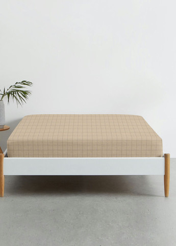 Простирадло на резинці 180х200х25 BEIGE GEOMETRY (4822052208373) Cosas (266618054)