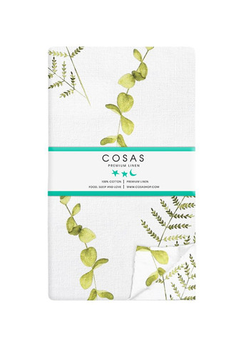 Простирадло на резинці 140х200 GREEN FOLIAGE (4822052089828) Cosas (266617833)