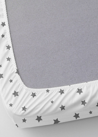 Простирадло на резинці 160х200х30 GREY STARFALL (4822052205938) Cosas (266620156)