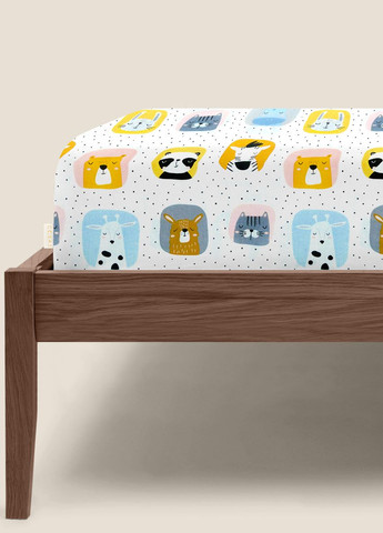 Простирадло на резинці 80х160 COLOR ANIMALS (4822052183793) Cosas (266620961)