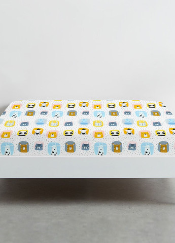 Дитяче простирадло 110х160 COLOR ANIMALS (4822052189856) Cosas (266619925)