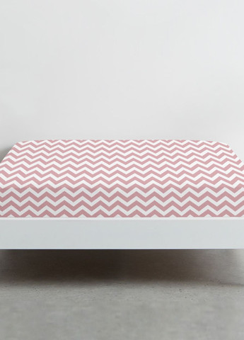 Простирадло на резинці в дитяче ліжечко 60х120 ROSE ZIGZAG (4822052146675) Cosas (266619448)