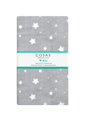 Детская простыня 110х160 GREY STARSFALL (4822052190661) Cosas (266618458)