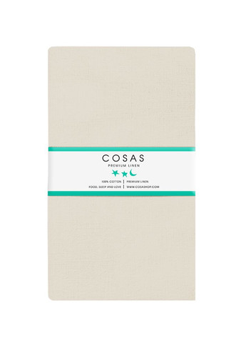 Набор простынь на резинке 90х200 BEIGE / BLACK (4822052061893) Cosas (266618359)