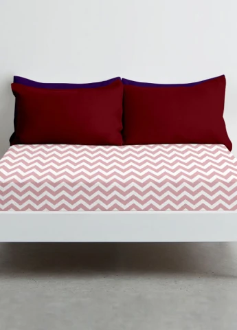 Простирадло на резинці 180х200х25 ROSE ZIGZAG (4822052209110) Cosas (266619206)