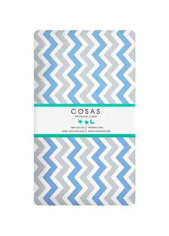 Дитяче простирадло 110х160 ZIGZAG (4822052191101) Cosas (266616897)