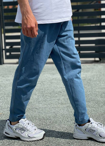 Синие демисезонные джинсы mom GRUF