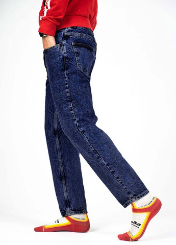 Синие демисезонные брюки джинсы момы Custom Wear