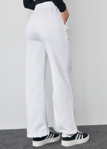 Трикотажні штани на флісі з накладними кишенями Lurex (266431503)