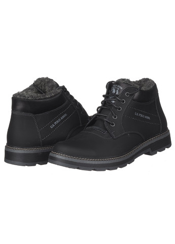 Черные зимние мужские ботинки 115 Barzoni