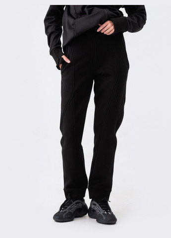 спортивні штани на флісі чорні Dressa (266622356)