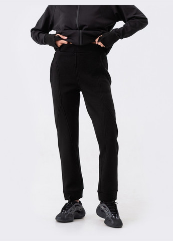 спортивные штаны на флисе черные Dressa (266622356)