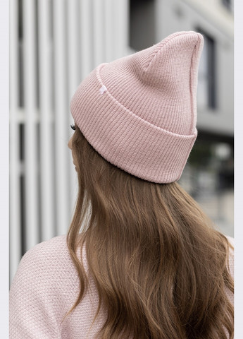 пудрова демісезонна шапка з підворотом Dressa (266622470)