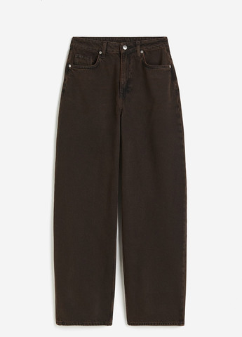 Темно-коричневые демисезонные джинсы H&M