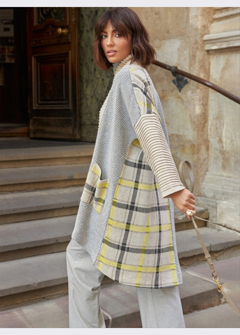 в'язаний оверсайз кардиган блакитного кольору Dressa (266622430)