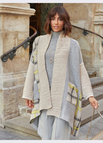 в'язаний оверсайз кардиган блакитного кольору Dressa (266622430)