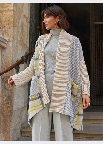 в'язаний оверсайз кардиган блакитного кольору Dressa (266622430)