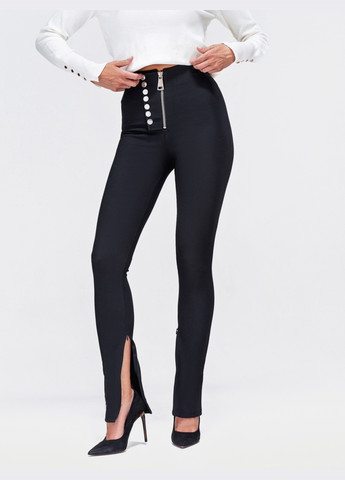 лосины черного цвета на молнии Dressa (266622636)