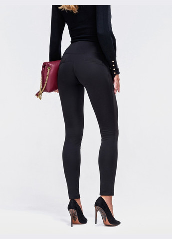 лосини з начосом із завищеною талією чорні Dressa (266622416)