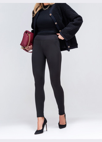 лосини з начосом із завищеною талією чорні Dressa (266622416)