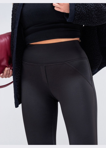 лосини з начосом із завищеною талією чорні Dressa (266622416)