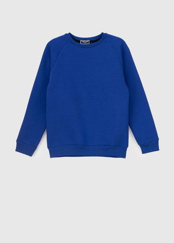 Mago свитшот однотонный синий повседневный