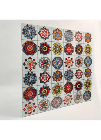 Декоративна самоклеюча 3D панель 60х60х0,15 см Sticker Wall (266625245)