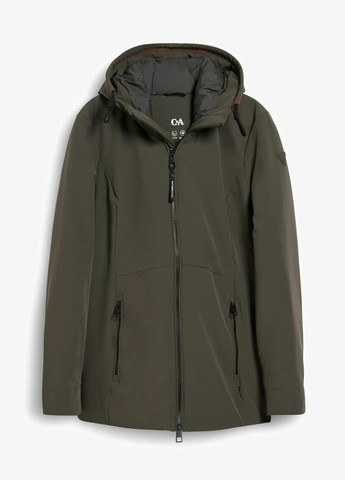 Оливковая (хаки) зимняя водонепронецаемая куртка C&A