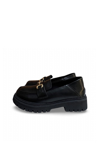 No Brand Туфлі чорний з натуральна шкіра, — демісезон (266701176)