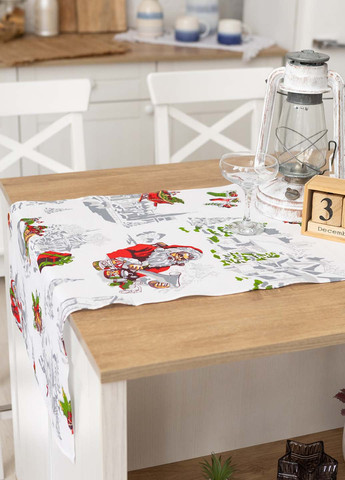 Скатертьдорожка (раннер) "Санта" 140х47 см Homedec - (266702678)