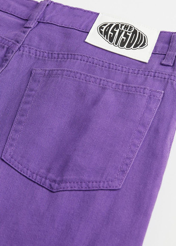 Фиолетовые повседневный демисезонные брюки H&M