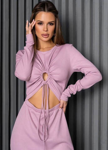 Сиреневое платье 14264 сиреневое ISSA PLUS однотонное