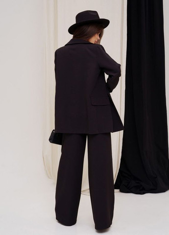 Черный брючный костюм с пиджаком ISSA PLUS (266783560)