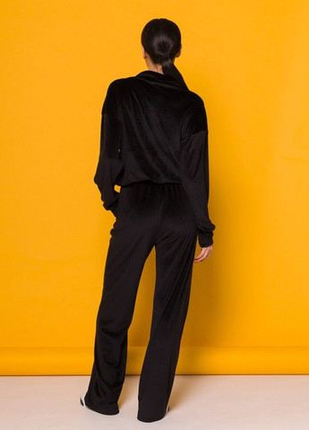 Чорний велюровий костюм із хомутом ISSA PLUS (266782068)