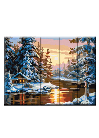 Картина по номерам на дереве 30*40 см Зима ArtStory (266915253)