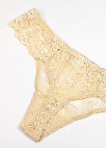 Бежеві мереживні трусики стрінги Magnet (266799881)
