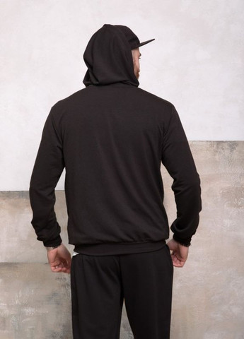 Черное трикотажное худи с капюшоном ISSA PLUS (266799431)