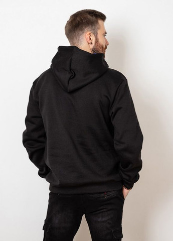 Трикотажное теплое худи черного цвета с принтом ISSA PLUS (266799405)