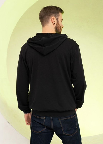 Черное трикотажное худи с патриотической надписью ISSA PLUS (266799827)