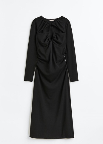 Чорна кежуал сукня H&M однотонна